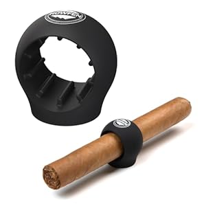 Cigar Holder – Cigar Holder for Golf Cart – Cigar Stand Made with Premium Silicone and Magnetic Design Simple and Stylish, Cigar Accessories Engineered for The Professional Golfer (Black)