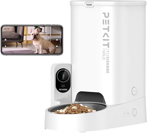 Amazon | PETKIT 自動給餌器 猫 中小型犬用 タンク二層化 カメラ付き 