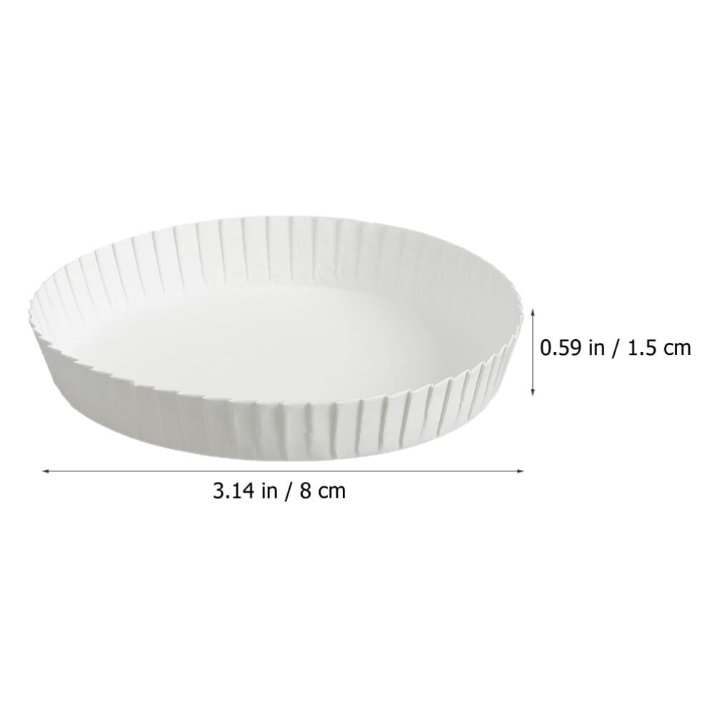 MAGICLULU 150 Pezzi Coperchi per Bicchieri in Carta Biodegradabili Bianchi Design Impilabile Comodi da Usare per Bar e Ufficio