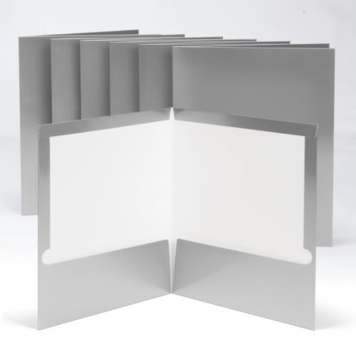 Mr. Pen- Paper Folders Pockets, 6 pcs, Silver, Glossy