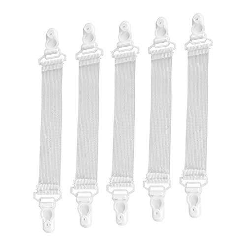 DOITOOL 16pcs Sheet Strap Sofa Camas Duvet Clips Duvet Holder Clips Mattress Holder Down Mattress Topper Full Sofa Mattress Quilt Clip Mattress Clip Sheet Rack Elastic Band White Plastic