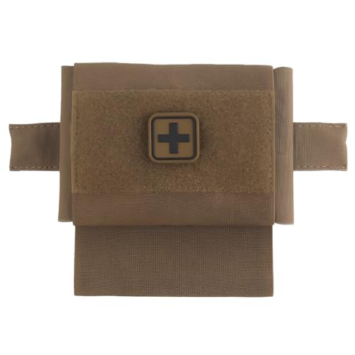 Botiquín Primeros Auxilios Pequeño Acceso Rápido, Minibolsa For Traumatismos, Maletín Médico Portátil con MOLLE, Nailon, 14 X 10 Cm, Ideal Actividades Equipo(CB)