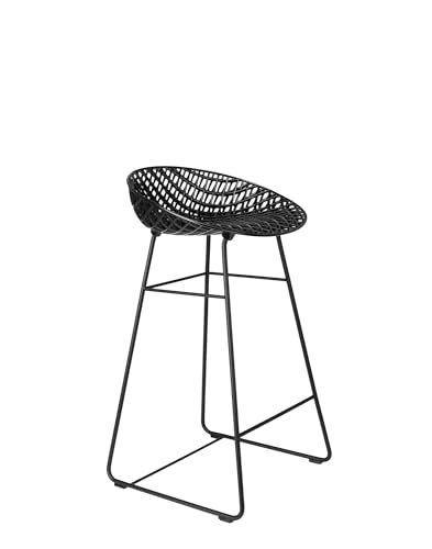 Kartell Smatrik Stool, Sgabello, Nero con struttura nera