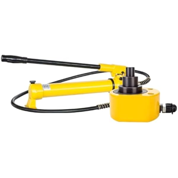 Hydrauliczny mini podnośnik, cienkoprofilowy, ręczny zestaw zasilania pompy ręcznej, do podnoszenia i przenoszenia, pojemność 100 ton