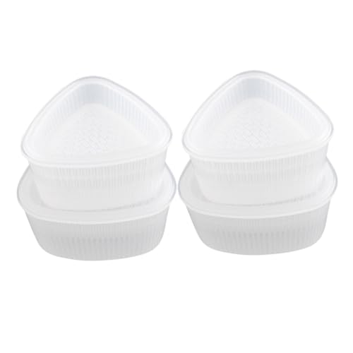 iplusmile 6 piezas Moldes Triangulares para Hacer Sushi y Bolas de Arroz Herramienta Práctica para Restaurantes y Uso Doméstico Incluye Moldes Grandes y Pequeños para Preparación Creativa