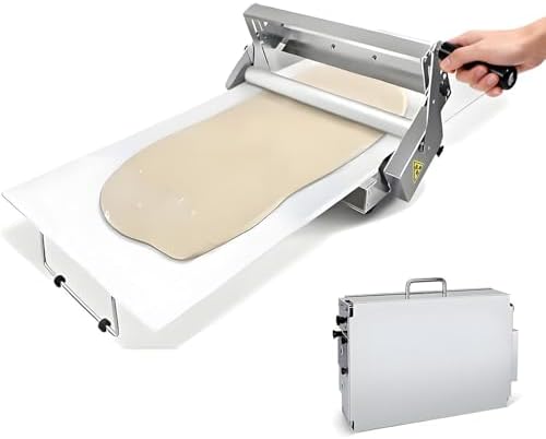 Manual Pasta Maker & Adjustable Dough Sheeter, Fresh Fettuccine, Ravioli & Lasagna Roller, Home Pasta Machine for Homemade Italian Cuisine, Model 300