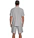 CEIUEO Men's Summer Beach Vacation Outfit Set with Breathable Fabric Fashion Casual 2 Piece Short Set for Men(GY XXL)
