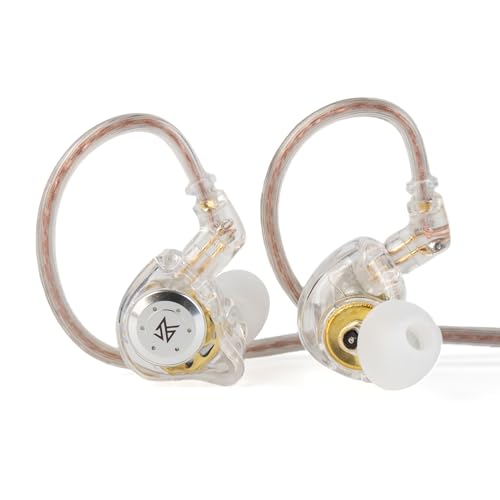Yinyoo KZ EDX PRO Earphones Headphones with 1DD EDX PRO Wired in Ear Earbuds HiFi Deep Bass Sound with 1DD New 10mm Dynamic Driver Over Ear Headset (White No Mic)