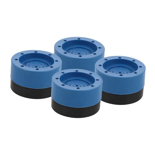 SOLUSTRE 4pcs Shock and Noise Cancelling Washing Machine Support Washer and Dryer Anti-Vibration Height Increase Feet Pads Noise-reducing Shock Absorber Mat