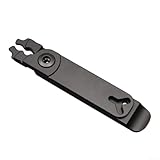 Gdfnmogo Alicates de eslabones de cadena de bicicleta de aleación de aluminio, herramienta de conector y removedor de eslabones rápidos con diseño de bayoneta bidireccional para una fácil instalación