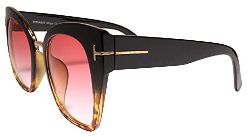 Classy Luxury Oversized Designer Stylish Womens Cat Eye Sunglasses