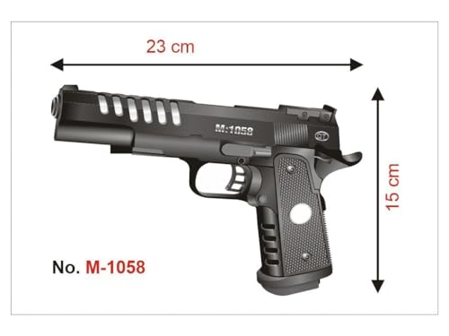 Image of Atharav Plastic Bullets for Kids Pistol, Metal Slide, Semi-Automatic, BB Gun with Pellets, Tactical Training, Plastic Bullets for Kids