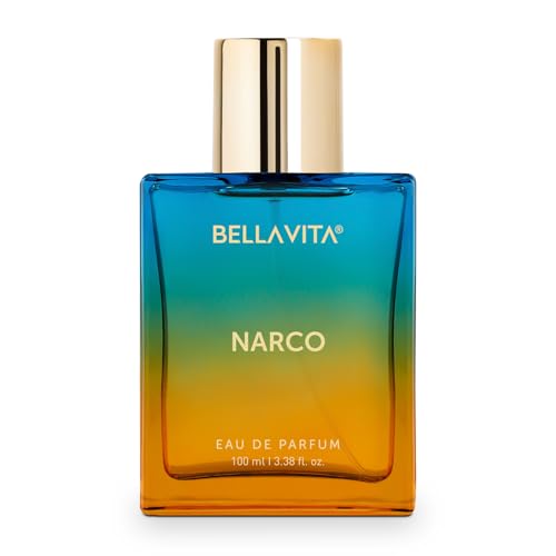 BELLAVITA Luxury NARCO Unisex Perfume for Women and Men | Notes of Bergamot, Jasmine and White Musk | Long-Lasting Luxury Perfume Oils | French Parfum for Women & Men, 100 ML