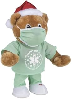 Gemmy Enchanted Forest Animated Dancing First Responder Bear Plays and Dances to The Song Rescue Me