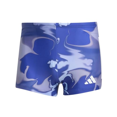 adidas Graphic Swim Boxers Bañador, Semi Lucid Blue/White, 40 para Hombre