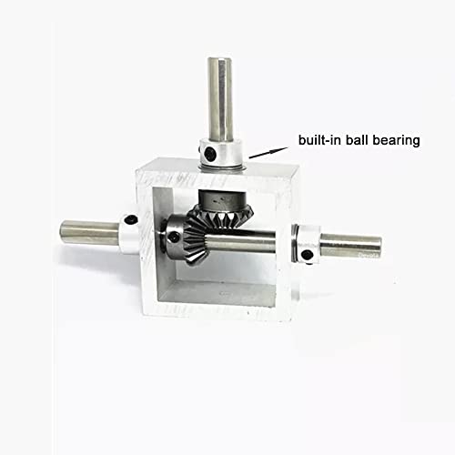 Pgfun 1:1 Right Angle Bevel Gearbox 1 Module 20 Teeth 90° Angle Drive Steering Gear Device Simple Mechanical Diy Module With 8Mm Shaft #TOP1