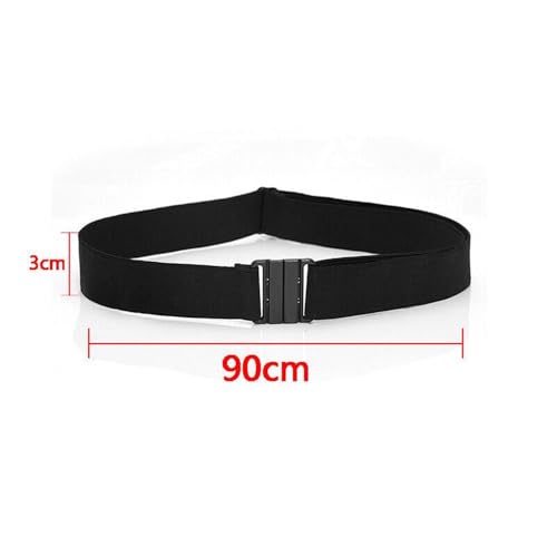 Elastic Belts Vintage Canvas Belts Stretch Waist Band Stretch Waistband Unisex(Black)2