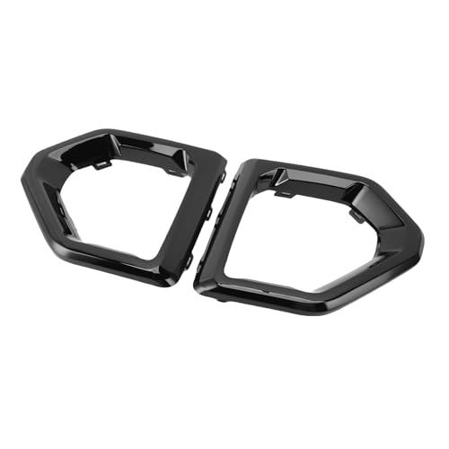 aqxreight Fog Light Outer Bezel Cover 84176753 84176752 Left Right Fog Lamp Bezel Trim Replacement for 1500 Base SLT Electroplated SLT 2022 XL Replacem Light Outer CoverFront (Glossy Black) miniatura 2