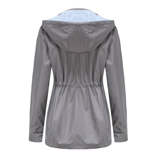 Dninmim Jackets for Women Women Hooded Hiking Jacket Outdoor Jackets Long Sleeve Zipper Coat Outwear2