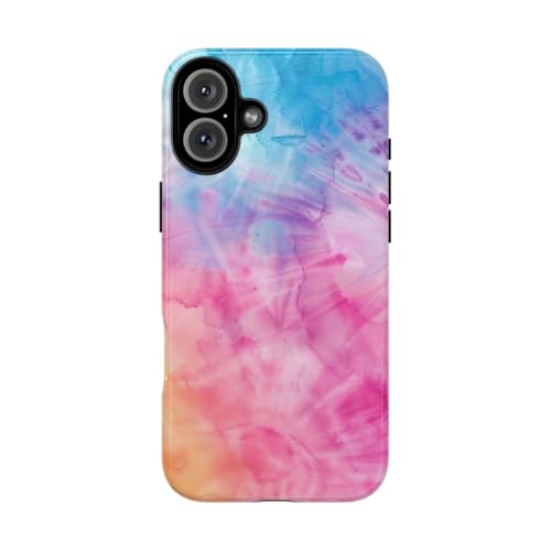 Coque rigide iPhone 16 Plus Sedate multicolore brillante protège votre smartphone