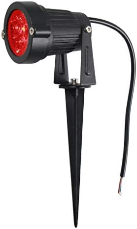 AUCD Mini 3W Red LED IP65 Waterproof Torch Lamps Garden Lawn Spotlights Outdoor Landscape Lighting GO-L1-R