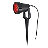 AUCD Mini 3W Red LED IP65 Waterproof Torch Lamps Garden Lawn Spotlights Outdoor Landscape Lighting G