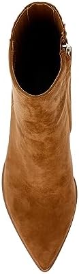 Steve Madden Women's Rickki Ankle Boot, Chesnut Suede, 7.5 | Image 4