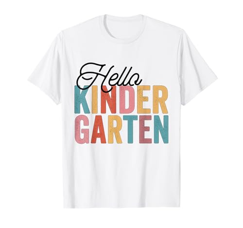 Hello Kindergarten Back to School Student Teacher T-Shirt
