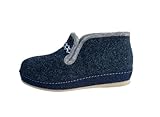  Franken Schuhe Damen Hausschuh 36 37 38 39 40 41 42 blau Schawos Schurwolle, Damen Größen:41;Farben:blau