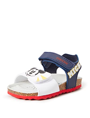 Geox Bébé Garçon B Sandal Chalki Boy Sandales, Navy/White, 26 EU