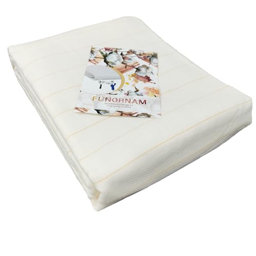 FUNORNAM タフティングクロス バッキングファブリック 基布 裏生地 カーペット ラグ 1ｍ×4ｍ [並行輸入品]