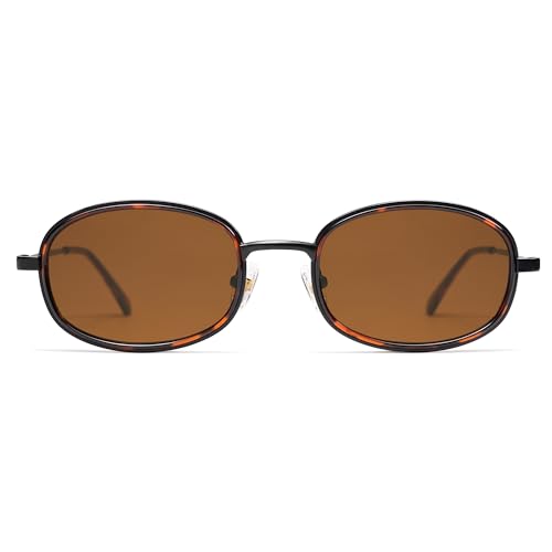 Retro Oval Sunglasses for Women Men Trendy Large Round Y2k Sunnies AP3681