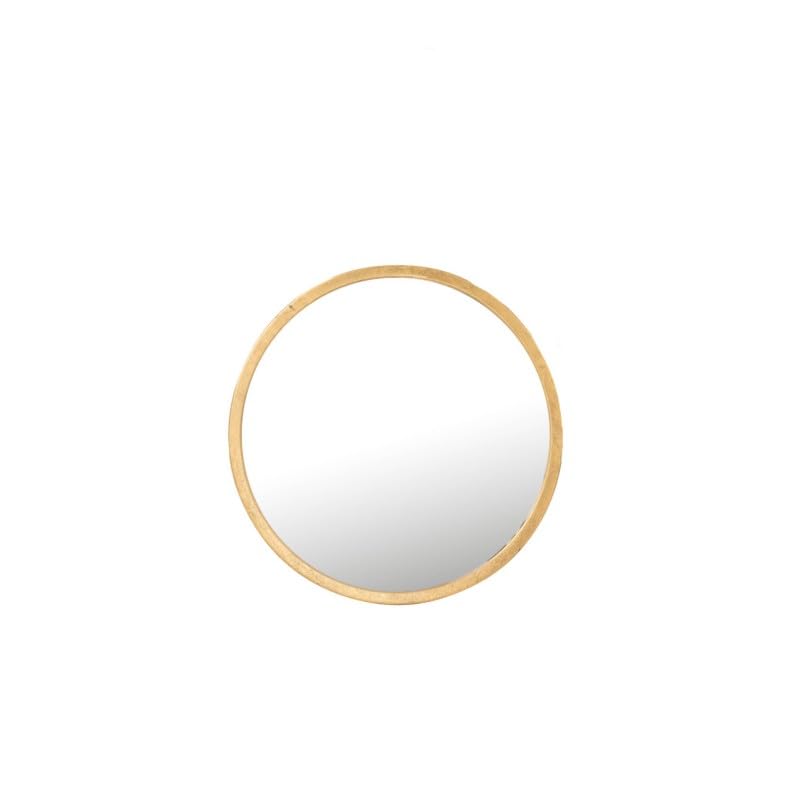 J-Line Mona Mirror Round Metal/Gold Glass Extra Small