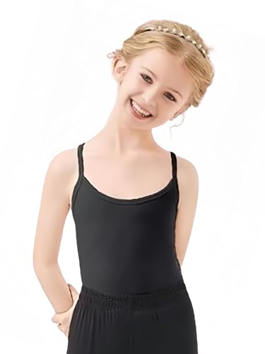 SWOAWO Meninas Regatas Regata Macias Para Meninas, Pacote Com 4, Tops Confortáveis E Respiráveis Em