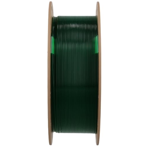 Image of Polymaker Panchroma Translucent PLA Filament 1.75mm, 1kg, Green | Neatly Wound, Semi Transparent PLA, Easy Print & Smooth Feeding, Compatible with Bambu Lab & Most 3D Printers