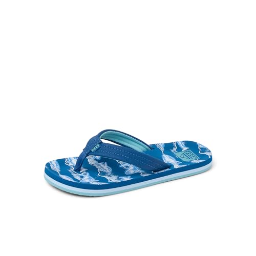 Image of REEF Boys Kids Ahi Beach Flip Flop, Soft Cushion Footbed, Water Friendly