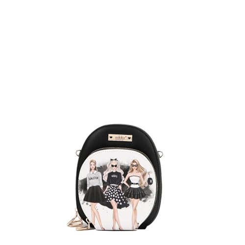 Nicole Lee NIKKY Multi-Pocket Small Crossbody Bag, Vegan Leather (TRIO)2