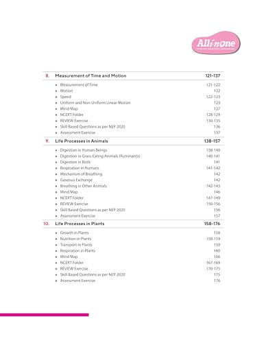 Image of Arihant All in One Science Class 7 for CBSE Exam 2025-26| NCERT-Based Book | Full Syllabus Coverage with Chapterwise Theory, Grammar, Writing, Practice & Sample Papers