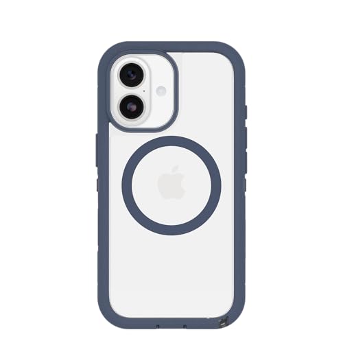 Image of OtterBox iPhone 17 Defender Series Pro XT Clear Case - Baby Blue Clear - Tough, Rugged & Durable iPhone Case, Snaps on MagSafe