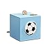 Piggy Bank, Kids Piggy Bank, Soccer Piggy Bank, Waluta, Najlepszy prezent dla miłośników piłki nożnej, dekoracja do pokoju (Color : Blue)