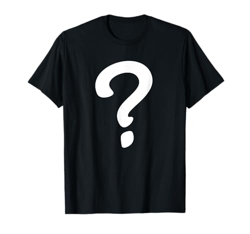 Question Mark ? Couple Guess Who Costume Interrogation Point T-Shirt