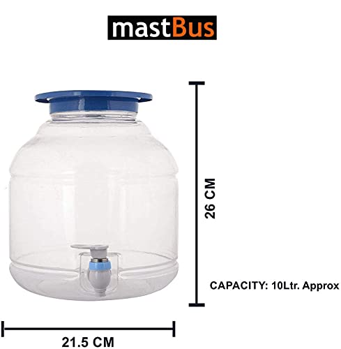 Image of Plastic Water Dispenser (Transparent, 28.5 liter)
