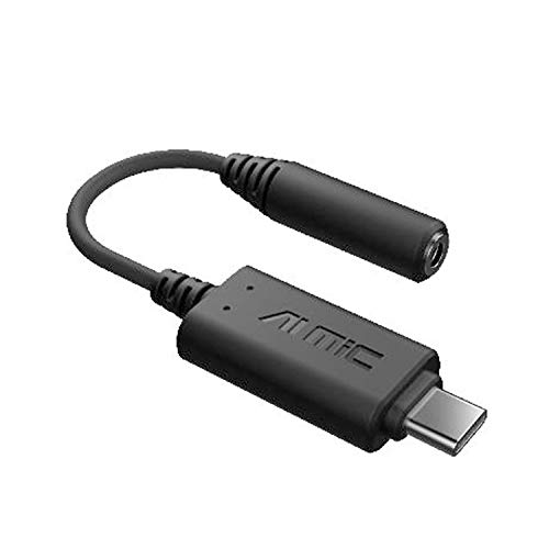 ASUS AIノイズキャンセルマイクアダプター ASUS AI NC MIC ADAPTER/USB-A ヘッドセットマイクのパフォーマンス向上 USB-C-3.5 mm 接続