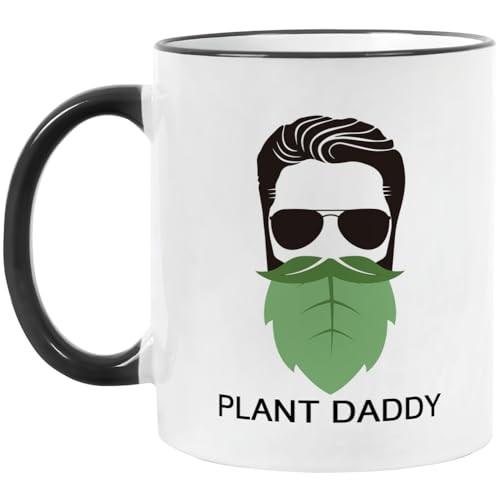 Fatbaby Plant Daddy Coffee Mug, Gardening Plant Lover Gifts for Dad Men Coworkers Tea Cup11OZ