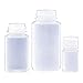 Wheaton 209549 HDPE Wide Mouth Bottle, 500 mL Capacity, Clear (Pack of 12)
