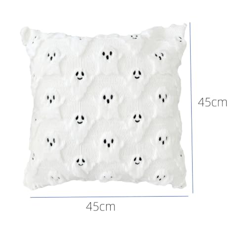 18 Inches Ghost 3D Relief Pattern Fall Pillow Covers for Halloween Decor - image 2
