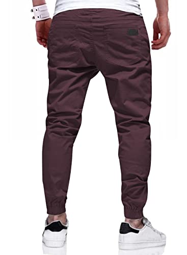Image of JMIERR Mens Cotton Stretch Joggers Casual Twill Athletic Track Pants