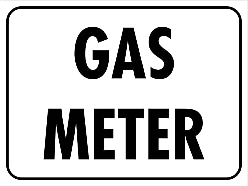 452 Señal De Advertencia, Medidor De Gas Cartel De Advertencia Resistente Metal Cartel Puerta Personalizado Cartel Metálico Para Garaje Oficina,20X30Cm