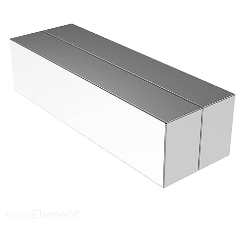 totalElement 60 x 15 x 10 mm Large Powerful Neodymium Rare Earth Block Magnets N52 with 66lbs Pull Force (2 Pack) Cover