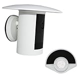 UV Rain Cover Compatible with Ring Outdoor Cam Plus, Weatherproof Camera Protector, Sun Shade Camera Cover, Anti Glare, White, 1Pack